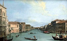 il canal Grande dal palazzo Balbi al ponte di Rialto