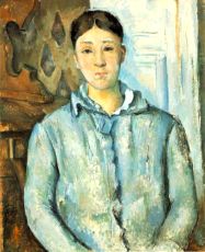 Madame Cézanne in blu - Paul Cézanne