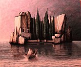 L'isola dei morti - Opera dell'artista Tommaso Andreini